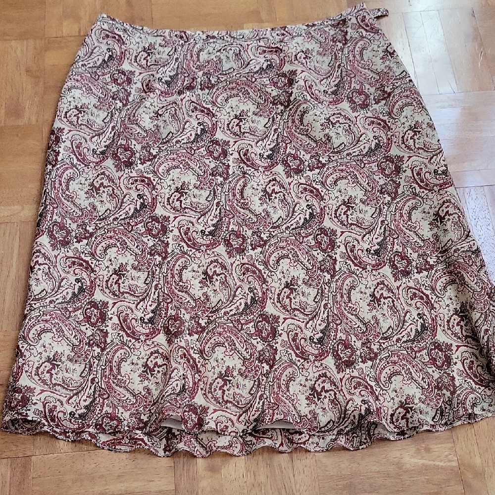 Ann Taylor Paisley Print Women's Skirt- Sz 10